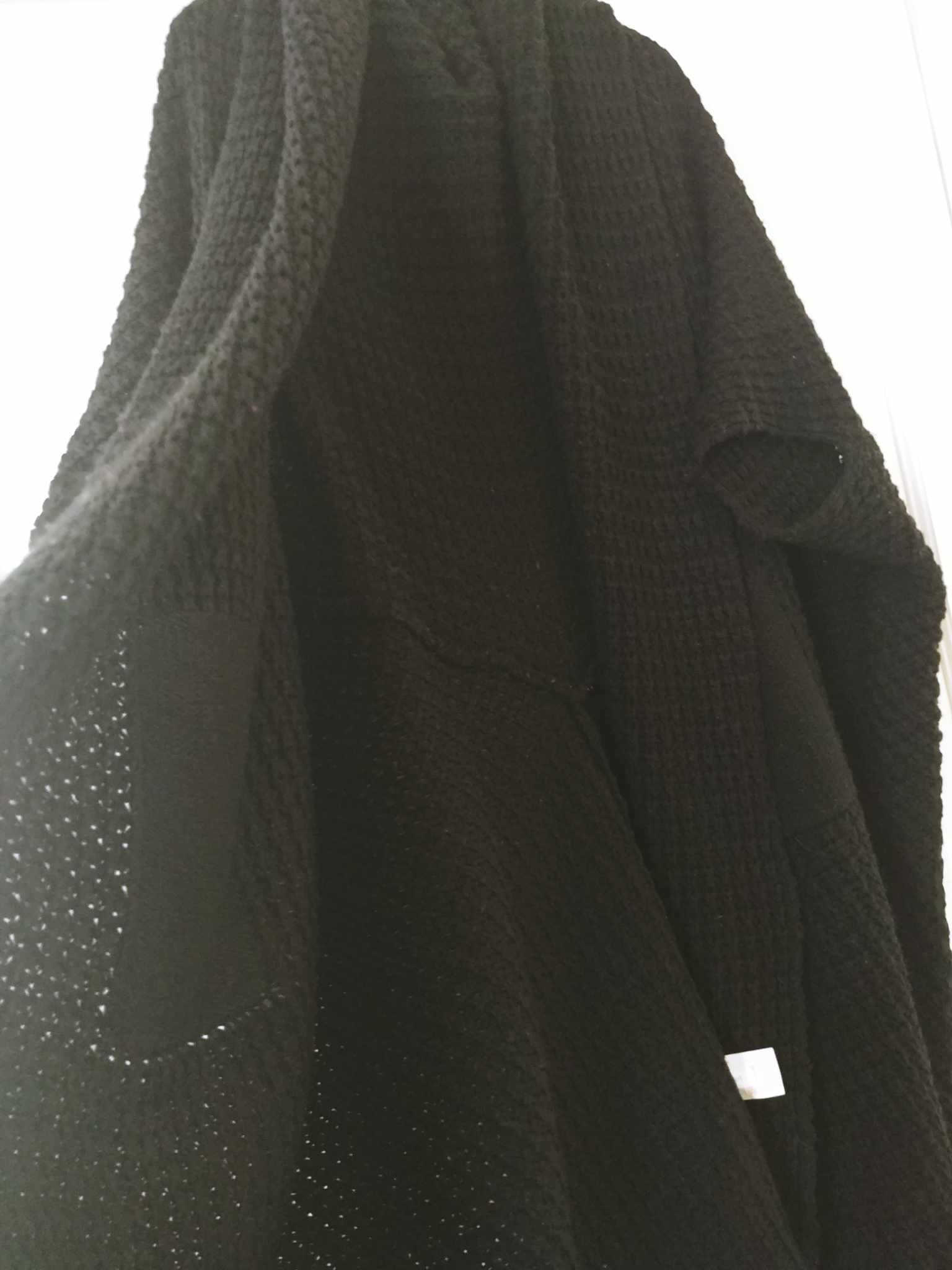 Cardigan lung tricotat Bodyflirt,negru 44/46