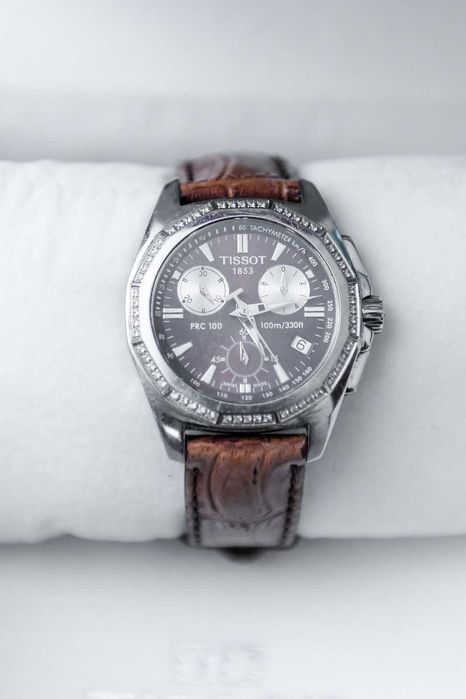 Ceas Tissot Chronograph PRC100 cu mini-diamante