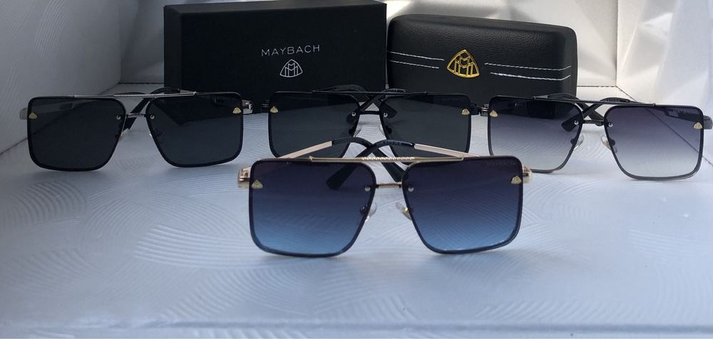 Мъжки слънчеви очила правоъгълни 4 цвята Maybach