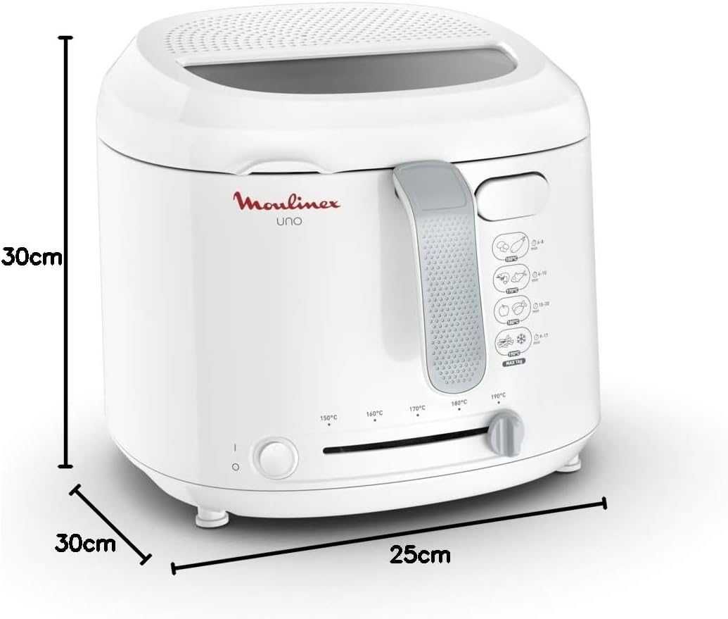 Чисто Нов Фритюрник Moulinex Uno Fryer AF123111, 1800 W, 1.8 л