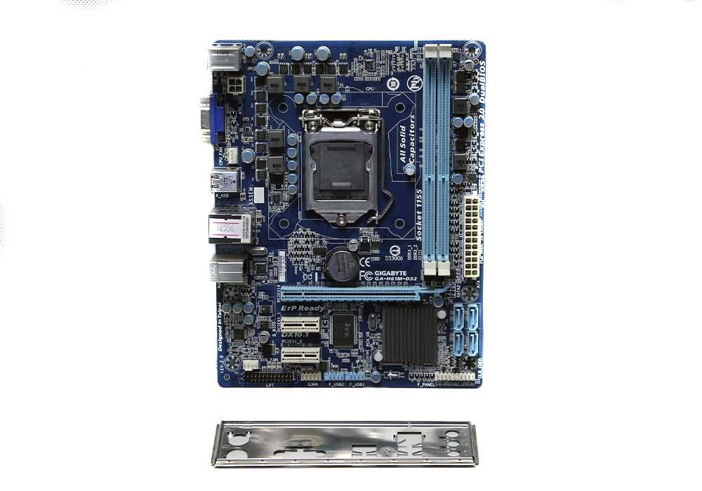 Мат.Плата LGA 1155 GIGABYTE GA-H61M-DS2 2x DDR3