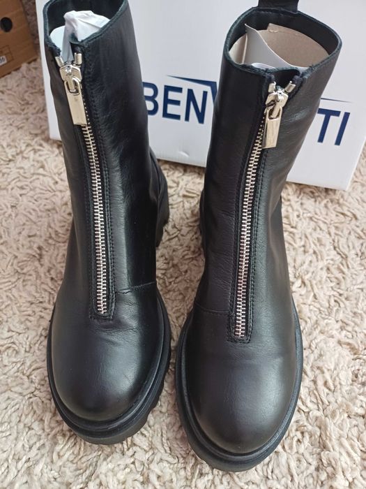Cizme piele , 36, nou