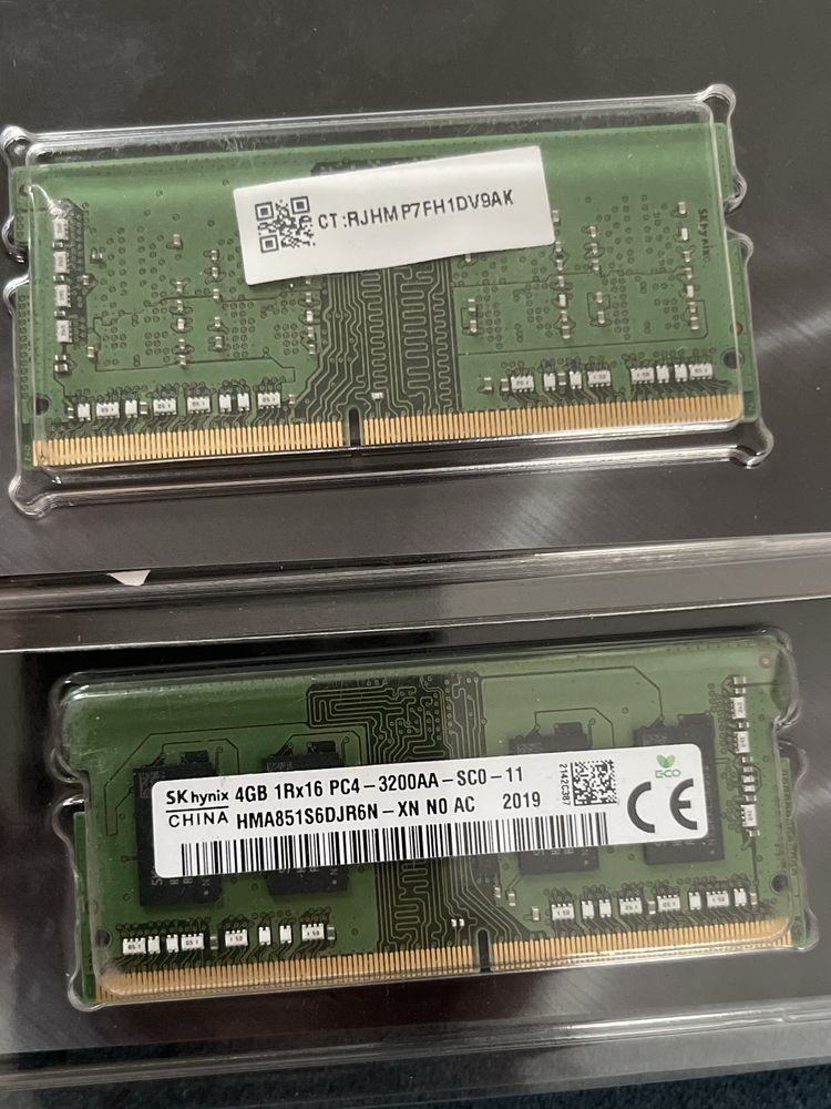 Продам ОЗУ SODIMM DDR4 частота 3200 2x4gb