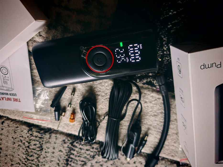 compresor portabil auto, bicicleta