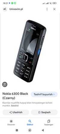 Nokia 6300 holati alo