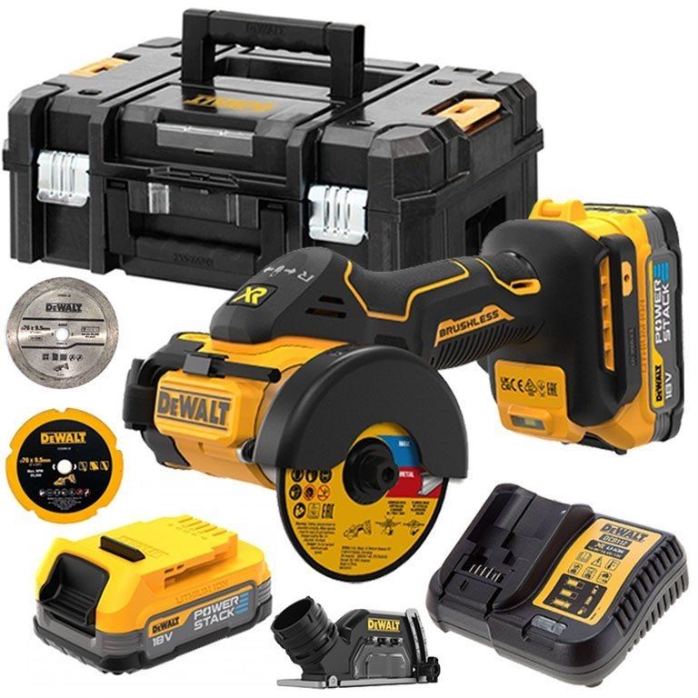 Ъглошлайф DeWALT DCS438E2T  18V PowerStack