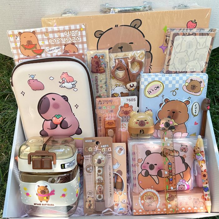 Готовый школьный набор капибара!