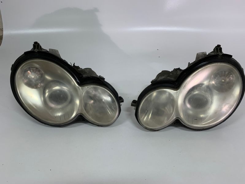 Предна броня Стопове фар фарове волан за Mercedes - Benz C - Class