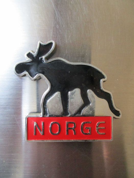 Magnet de frigider, elan, Norge, metalic
