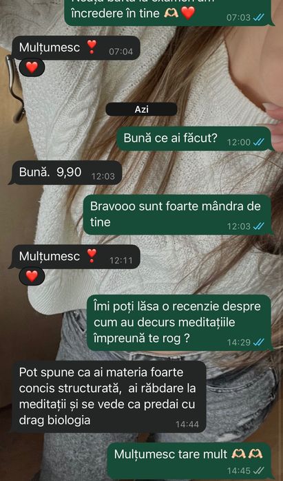 Meditații  romana,biologie BACALAUREAT