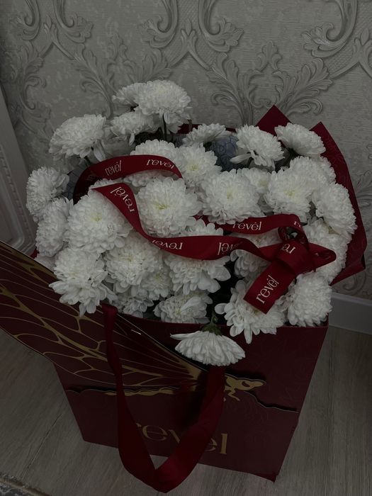 Свежий бүгін келген обьемный хрезантема гул