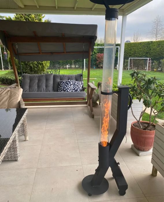 Экологичный камин на пеллетах