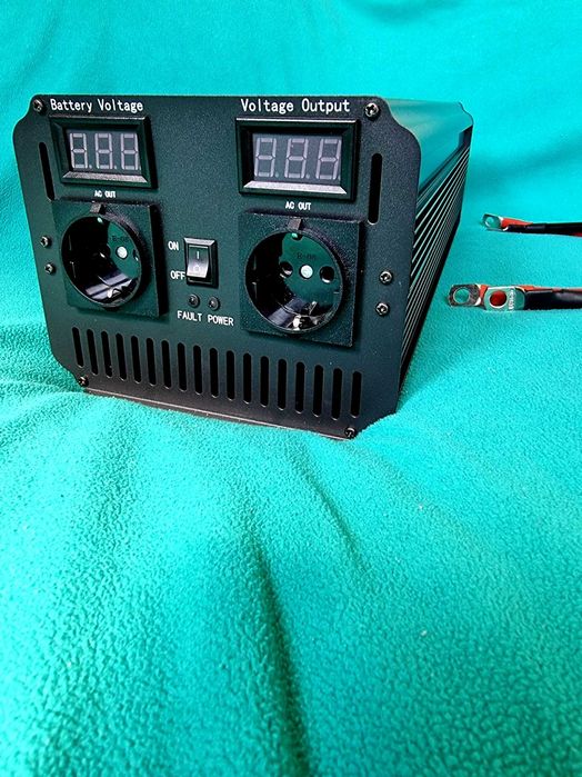 Инвертор Висок клас 3000w / 6000w 12v - 220v ПЪЛНА СИНУСОИДА 3000