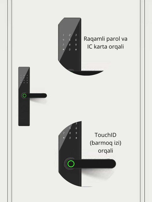 Aqlli elektron eshik qulfi. Model: Anju Smart Lock, FD-01