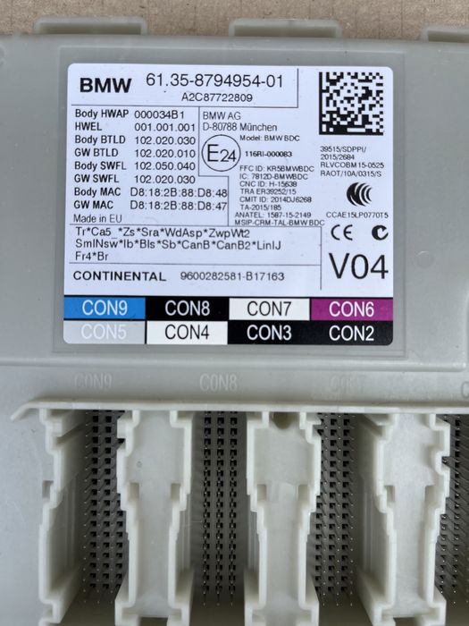 Modul / Calculator BDC BMW Seria 3, 5, 7 G11 G12 G30 G31 G38 G20 G01