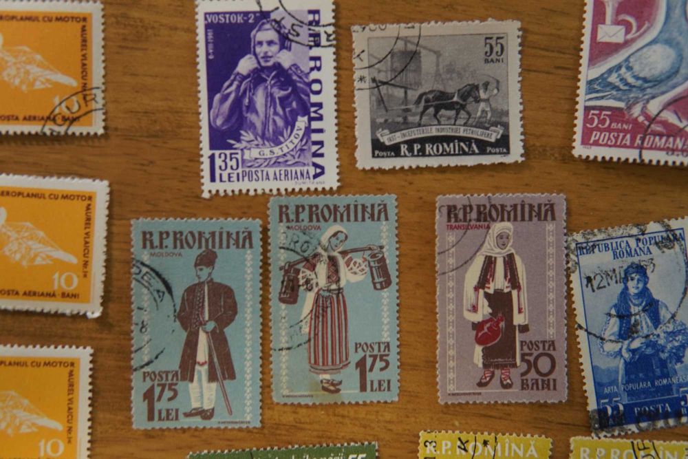 timbre colectie (perioada rpr) aprox. 150 buc.