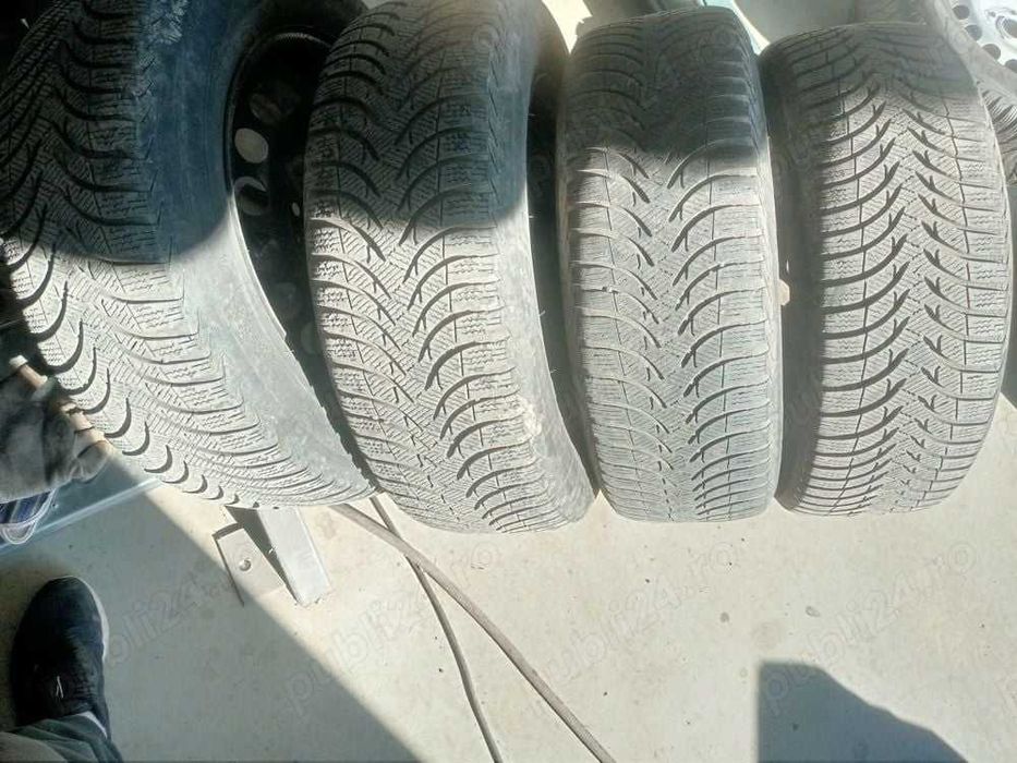 4 roti iarna jante + cauciucuri / anvelope Michelin 205/60/R16 Skoda