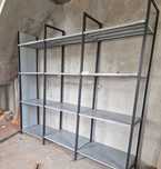 Rafturi metalice profesionale cu polițe și grătare  100x2700