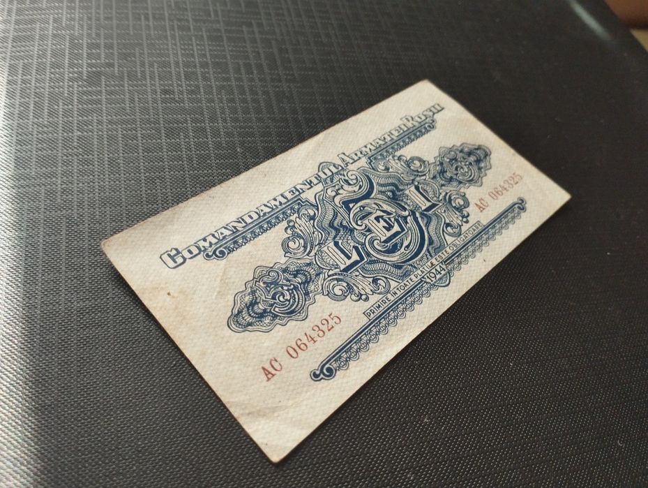 România 5lei 1944-ocupatia sovietică PM10-rara