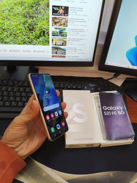 Samsung S21FE 5G 128gb(2023)iwlawi zur aybi yuq tozza telefon
