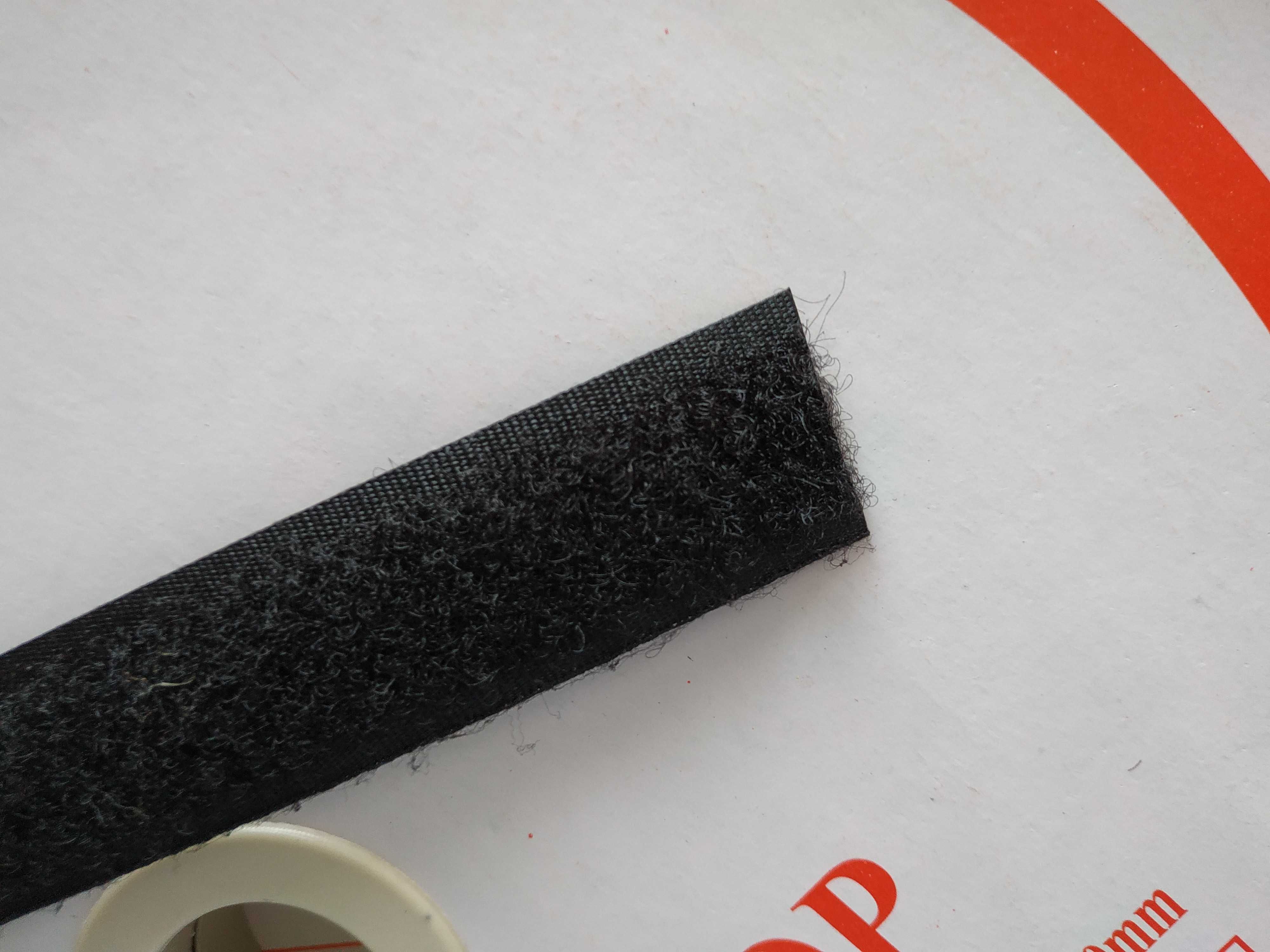 Banda velcro, cu scai, negru 20mm, 25m, tapițerie