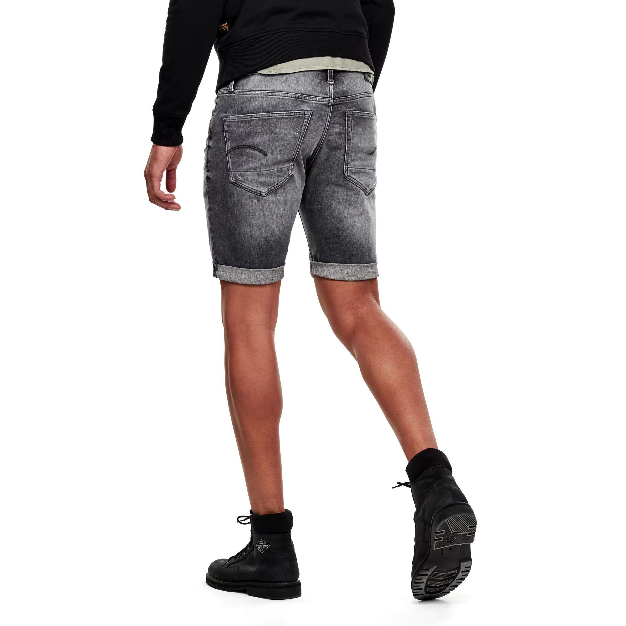 Къси сиви дънки G-star Raw 3301 Slim  32 , 33 , 34 , 36 нови мъжки