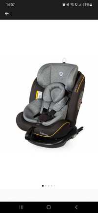 Scaun auto rotativ cu isofix grupa 0-36 kg Nova Gri