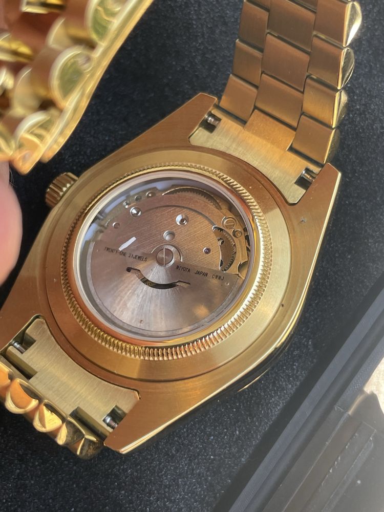 Seiko DayDate Yellow Gold Mod