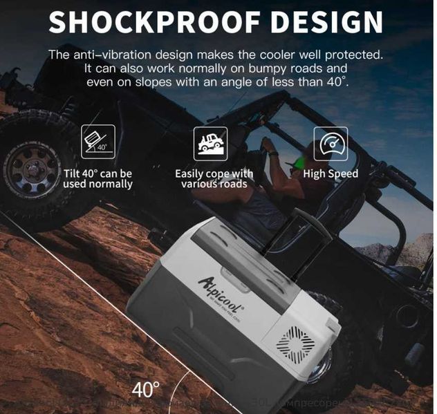 Хладилна чанта Alpicool – 30L компресорен 12/24V 220V