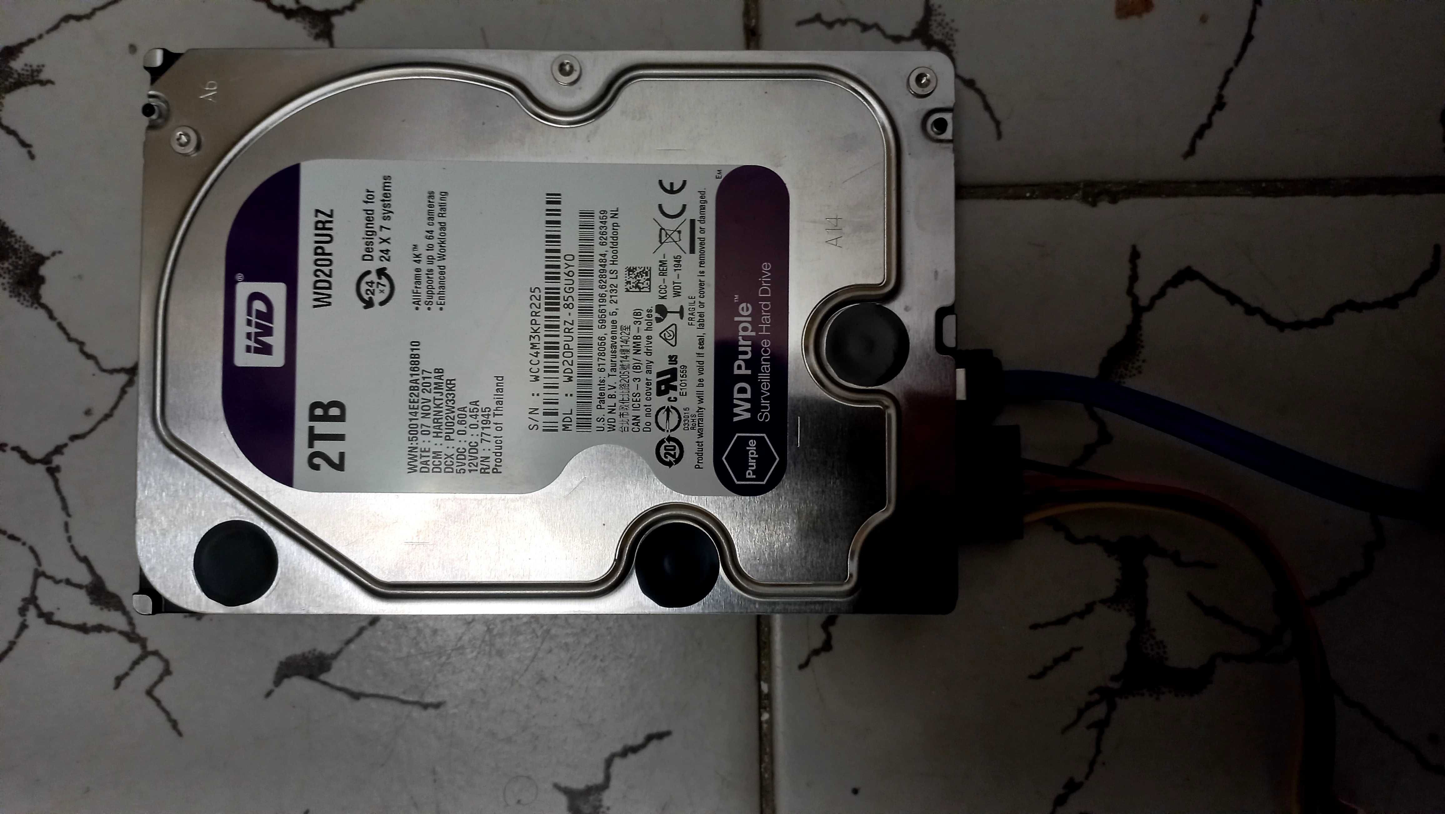 Hdd wd 2 tb purple