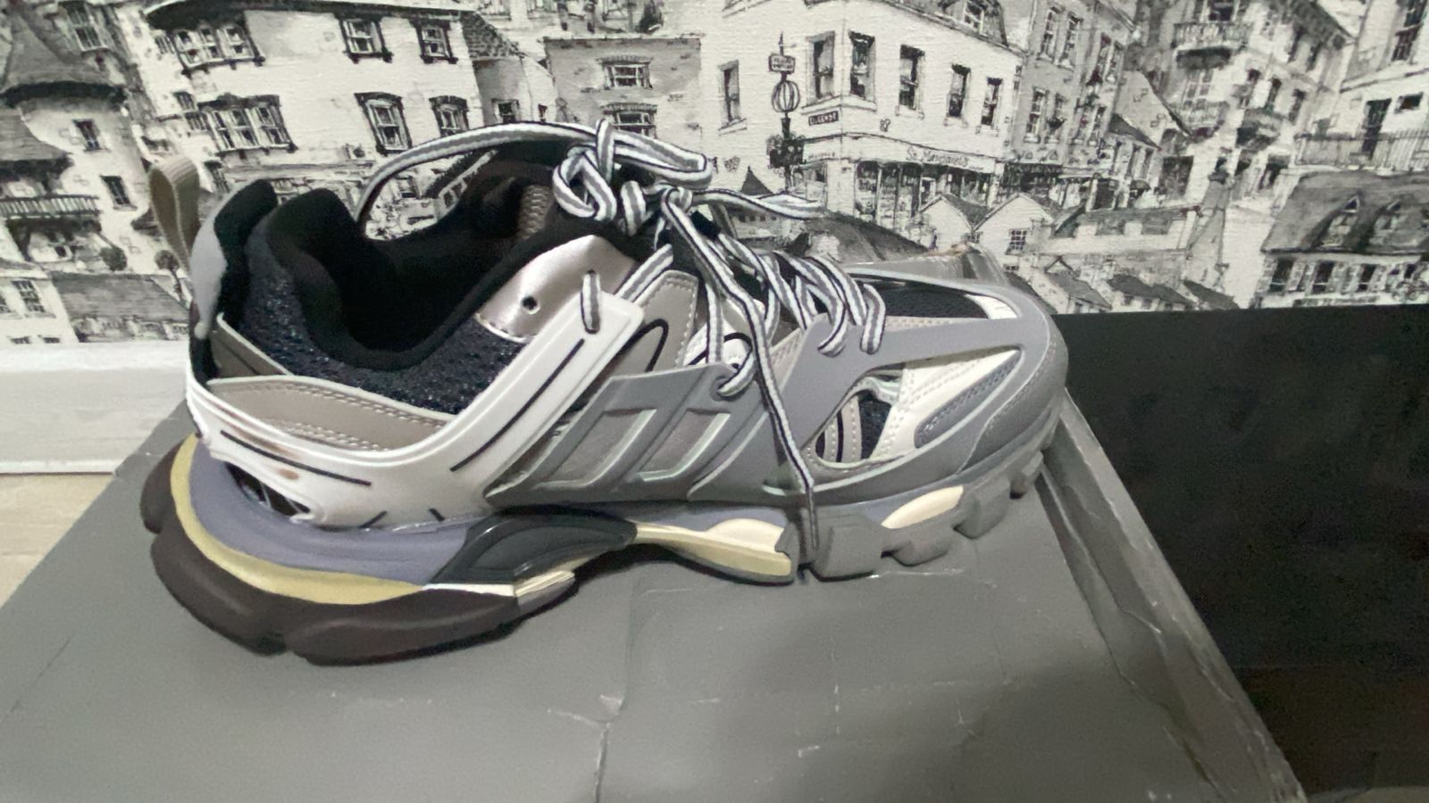 Balenciaga Track gray and white