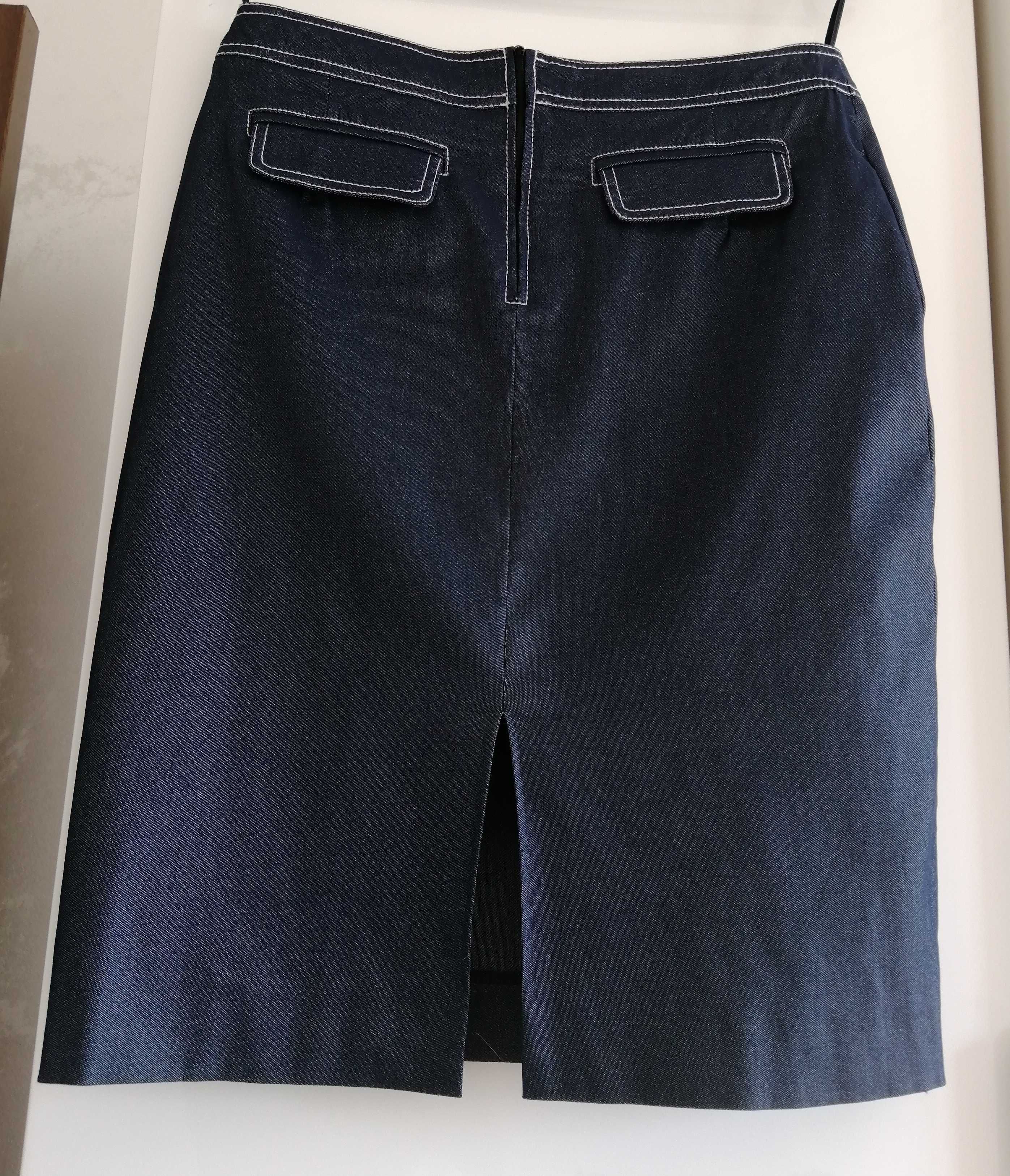 Fusta House of Art office brand romanesc imitatie denim masura 44