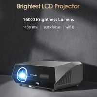 Videoproiector LED 16000 lumeni,AutoFocus,300 inch,Android 9,Nou