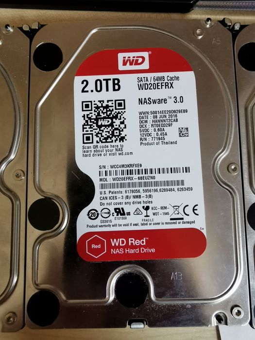Hard disk HDD SATA WD20EFRX Western Digital Red NAS