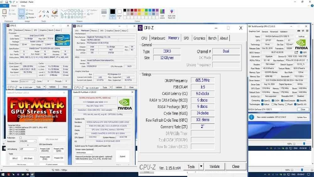 ГеймингPC i5-3470/4ядрен/GTX1050TI-4gb/12gbDDR3/64gbssd/500hdd/550WPSU