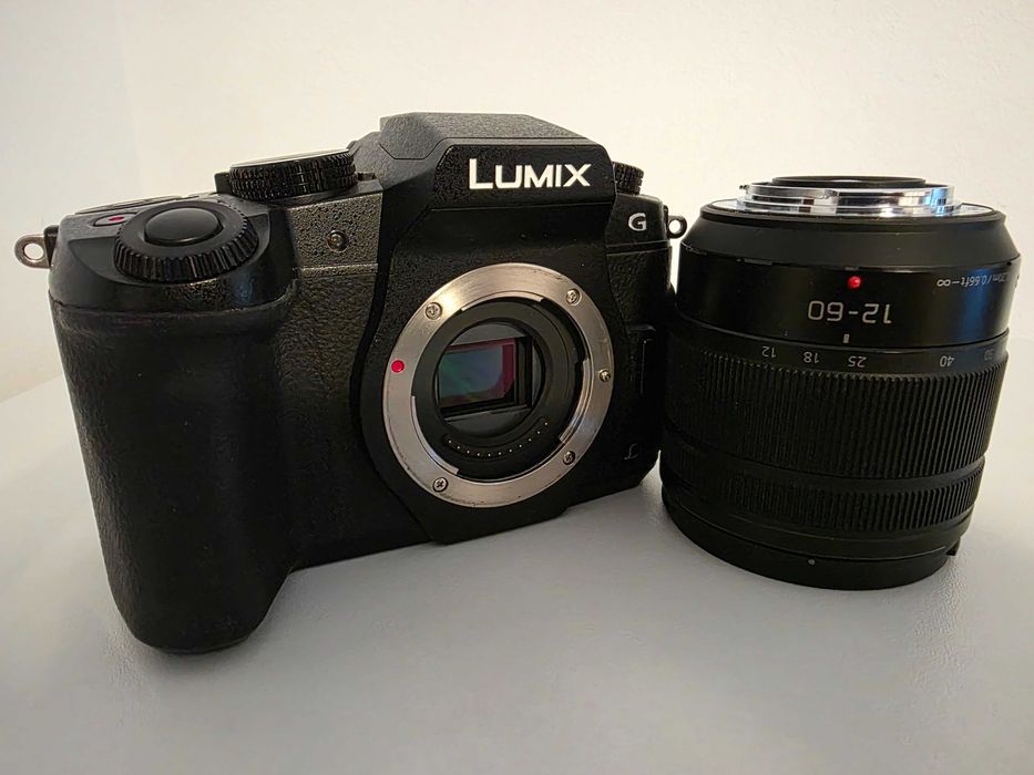 Vand/Schimb Panasonic G80, obiectiv 12-60 f3.5-5.6 OIS, microfon Shure