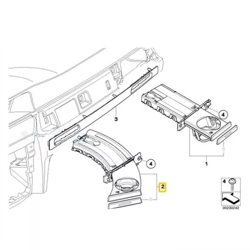 Cup holder поставка чаша bmw e90 E91 e92 e93 къп холдър монетник чаши