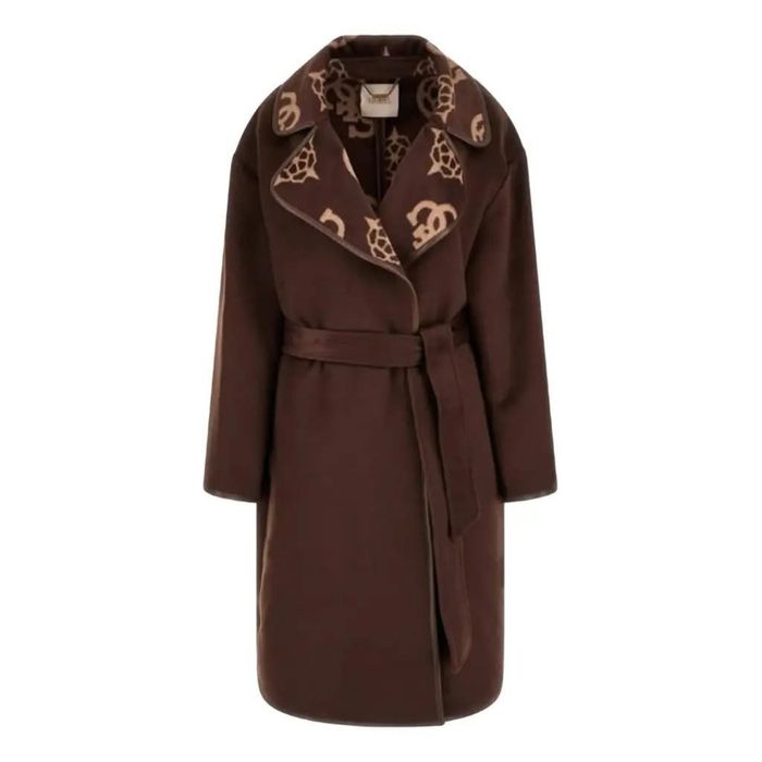 Paltoane Guess Ludovica Logo Wrap, COATW3BL18WFQPO, Autentice, Maro