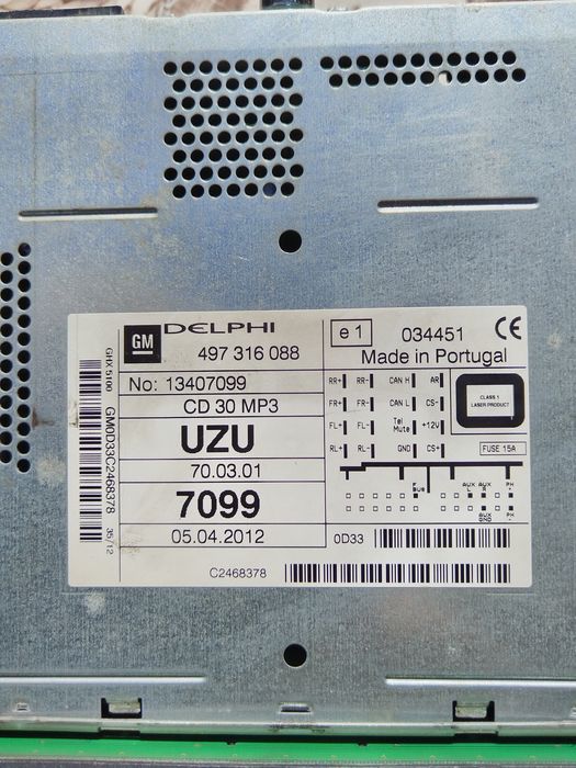 Delphi CD 30 MP3 за модели на Opel от 2005-2015