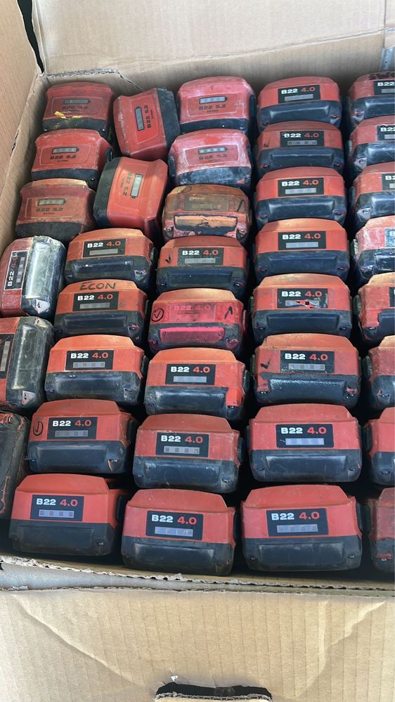 Hilti bateri defecte oferta 90 ron bucata an 2021 și 2022