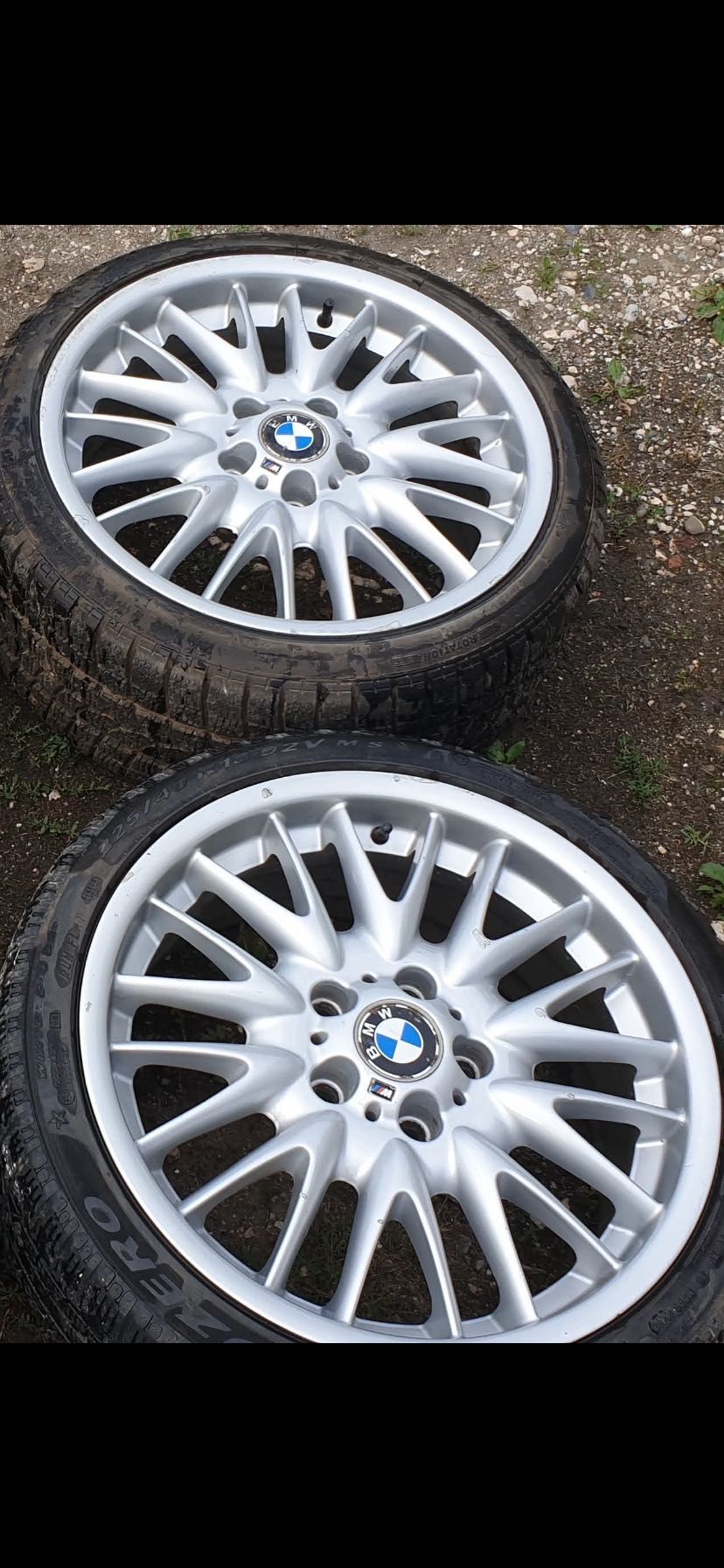 4 roti Bmw ( jante+anvelope ) Dim 225 40 r18 stare foarta buna.