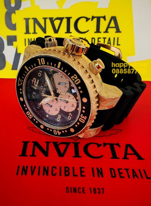INVICTA Hummer Gold 52mm, Инвикта нов ръчен часовник