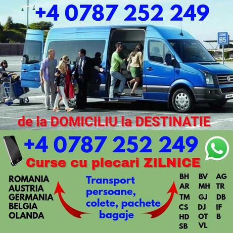 Plecari ZILNICE la adresa transport persoane Romania Austria Germania