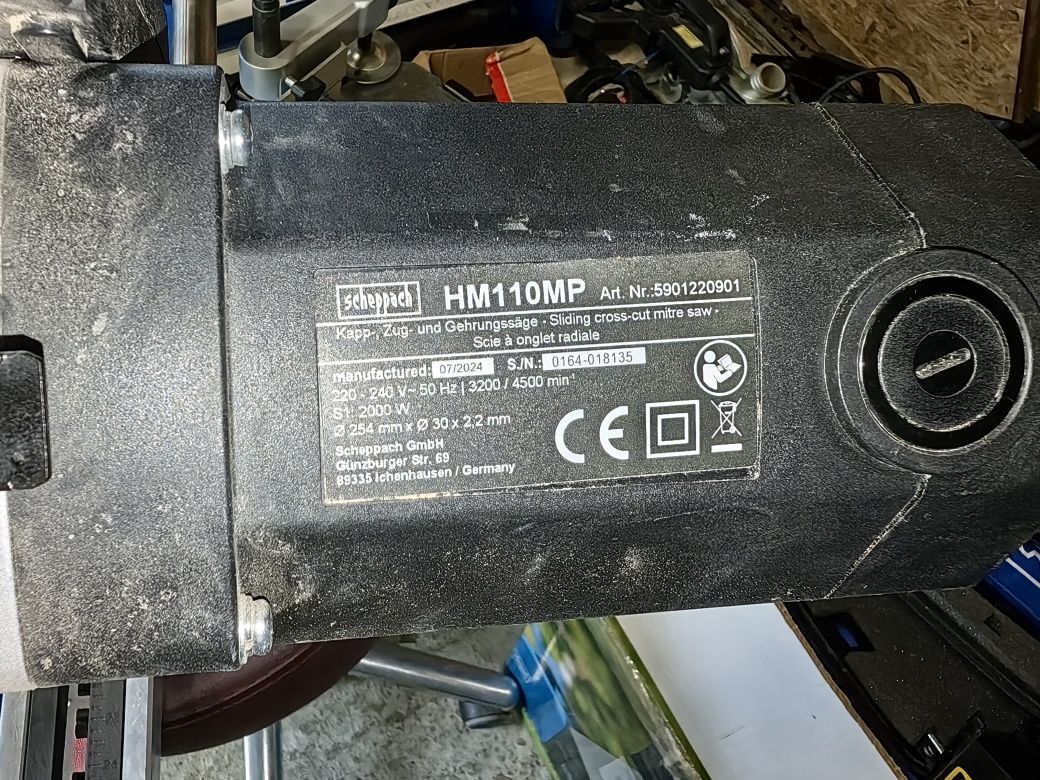 Комбиниран потапящ циркуляр HM110MP / Scheppach 254мм за алуминий дърв