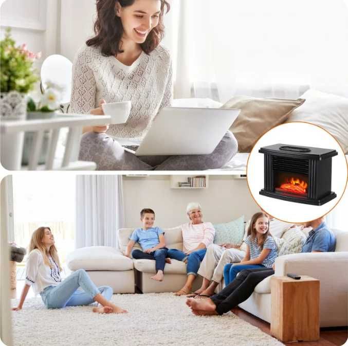 Печка с декоративен огън, декоративна камина с пламък и дистанционно