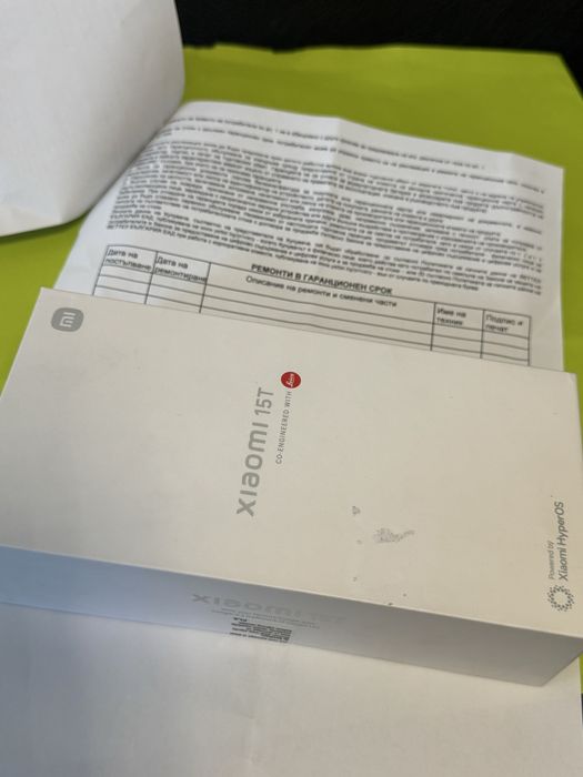 ЗАПЕЧАТАН 512GB Xiaomi 15T Yettel Гаранция 2027 Black