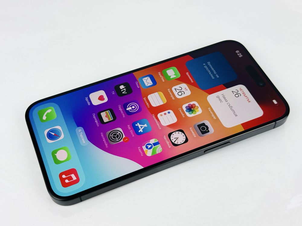 НОВ! Apple iPhone 15 Pro 256GB Black 100% Battery! Гаранция!