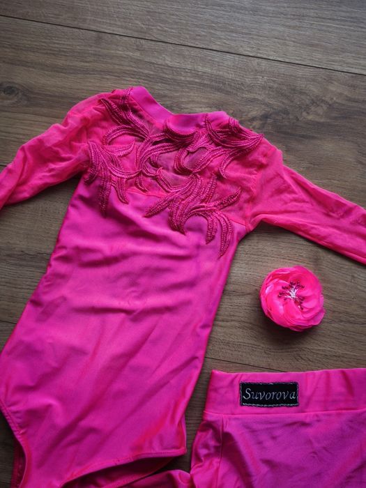 Рокля за спортни танци, размер 134-140