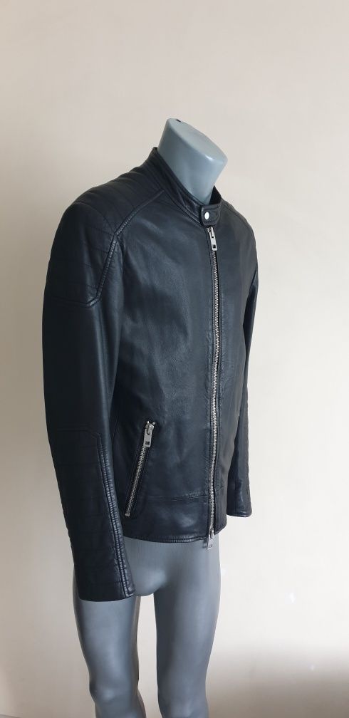 Hugo Boss HUGO Jendricks Leather Jacket Mens/ М ОРИГИНАЛ! Ест. кожа!