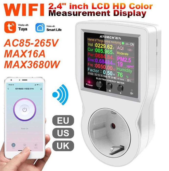 Професионален енергометър с Bluetooth и WiFi. Българско ръководство